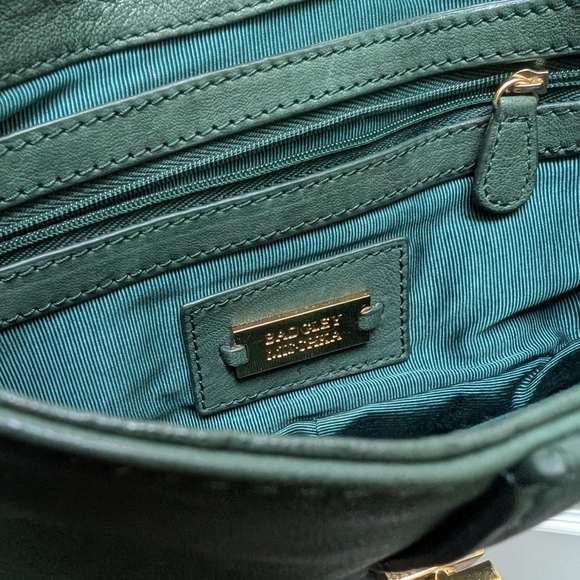 Badgley Mischka Green Leather Women's Bag - Picture 14 of 15